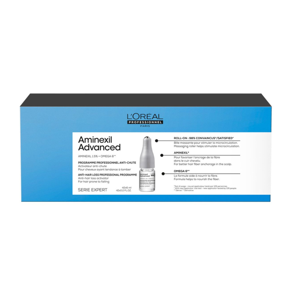 Ampollas_Anti_Caída_10x6_Aminexil_Scalp_LOREAL_Professionnel_10 unid_6 ml_John navas_ampolleta_caja
