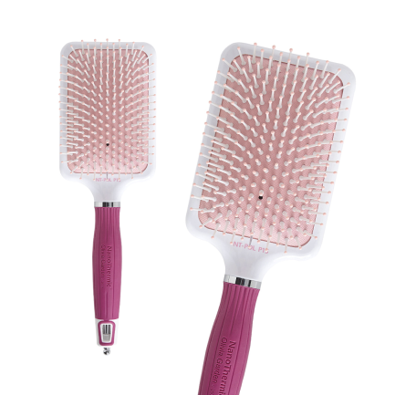 Cepillo Plano Térmico Morado Olivia Garden (Large Paddle)