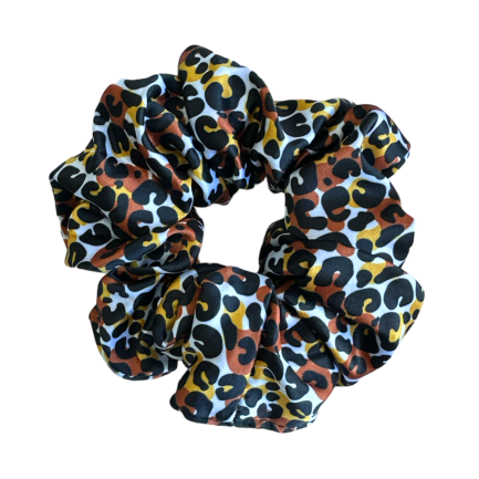 Bamba Satín Animal Print Tricolor Hecha a Mano