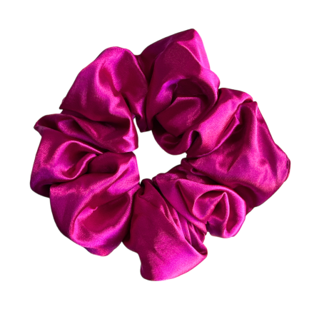 Bamba Satín Fucsia Hecha a Mano