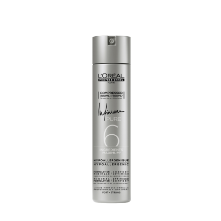Laca Infinium Pure 6 Fijación Fuerte L’Oreal Professional 300 ml