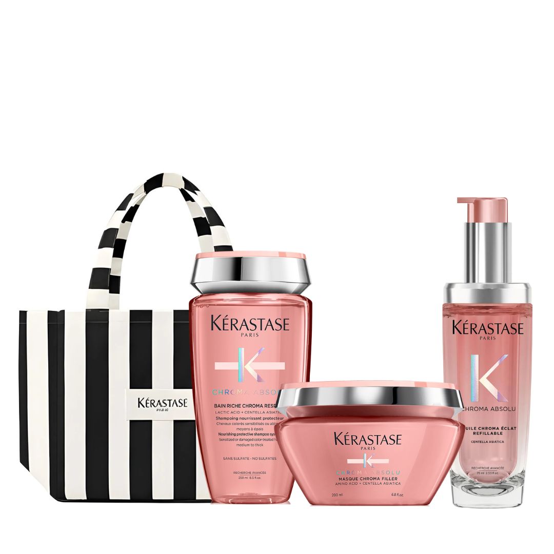 kerastase-Chroma-Absolu-shampoo-mascarilla-aceite-proteccion color-maletin obsequio-john navas studio-color