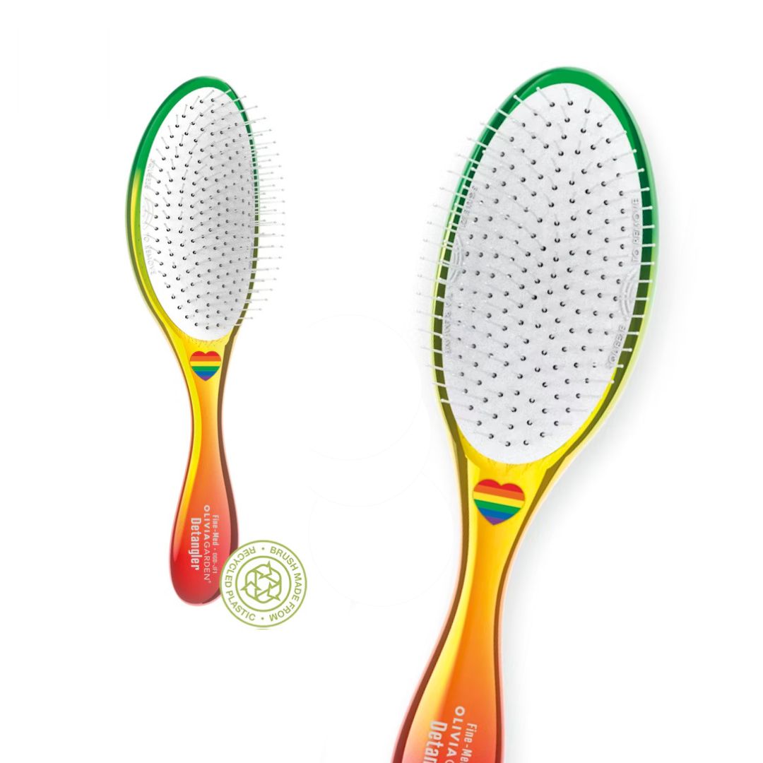 Cepillo Desenredante para Cabello de Fino a Medio Detangler - Olivia Garden (Edición limitada OG PRIDE)