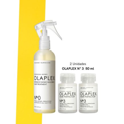 Tratamiento de Rescate Capilar Olaplex Nº0 155ml y Perfeccionador Nº3 50ml (2 unidades de N°3 50 ml)